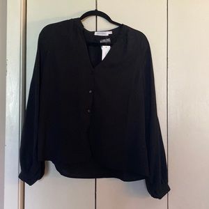 NWT Black Long Sleeve Blouse